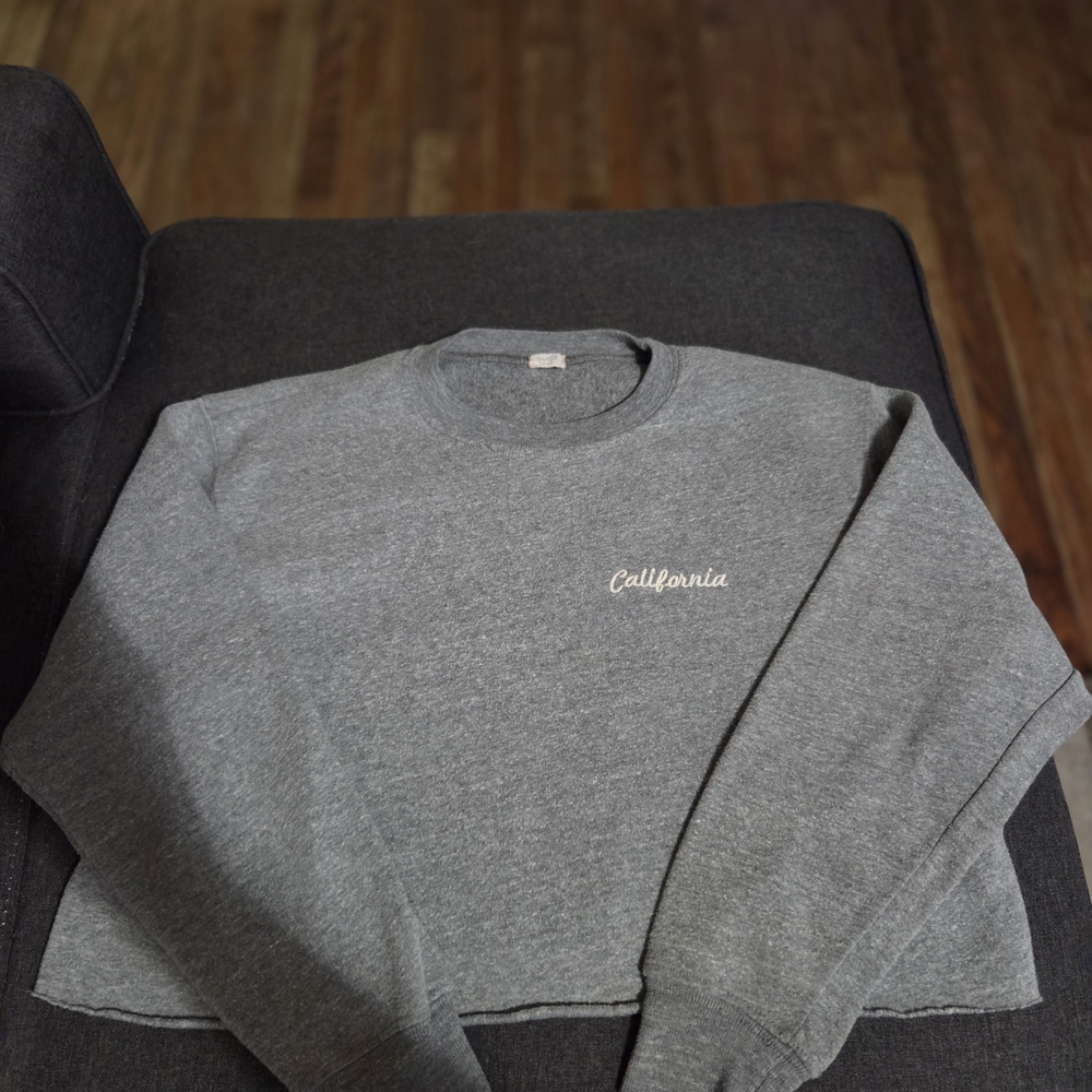 Brandy Mellville John Galt California Cropped Sweatshirt